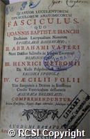 'Quatuor luculentorum opusculorum anatomicorum fasciculus...'