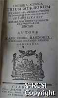 'Historia medica trium morborum qui anno 1760'