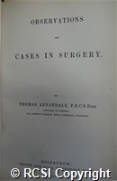 'Observations and cases in surgery'