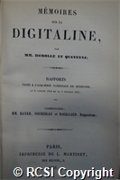 'Memoires sur la digitaline'