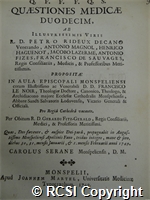 'Q.F.F.F.Q.S. Quaestiones medicae duodecim'