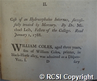 'Case of hydrocephalus internus, successfully treated by mercury'