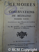 'Memoires et observations de medecine'