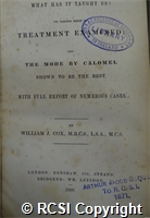 'The cholera; what has it taught us?'
