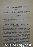 'Rules and regulations of the Medical Benevolent Fund Society of Ireland'