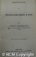 'Reduction of strangulated hernia in mass'