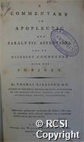 'A commentary on apoplectic and paralytic affections. And on diseases connected with the subject'