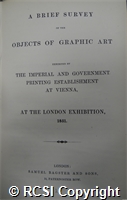 'A brief survey of the objects of graphic art exhibited by the imperial and government printing establishment at Vienna'