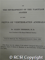 'On the development of the vascular system in the foetus of vertebrated animals'
