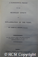 'A pathological inquiry into the secondary effects of inflammation of the veins'