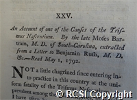 'An account of one of the causes of the trismus nascentium'