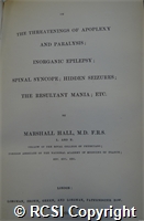 'On the threatenings of apoplexy and paralysis; inorganic epilepsy; spinal syncope; hidden seizures, the resultant mania etc.'
