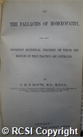 'On the fallacies of homoeopathy and the imperfect statistical inquiries on which the results of that practice are estimated'
