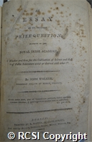 'An essay on the following prize-question, proposed by the Royal Irish Academy, 'Whether and how far the cultivation of science and that of polite literature assist or obstruct each other?'