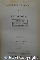 'Commentatio de entozois'