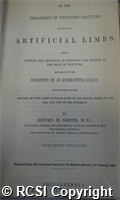 'On the treatment of ununited fracture by means of artificial limbs, which combine the principle of pressure and motion at the seat of the fracture, and lead to the formation of an ensheathing callus, illustrated by the history of four cases of false joint in the femur, eight in the leg, and two in the humerus'