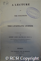 'A lecture on the functions of the lymphatic system'