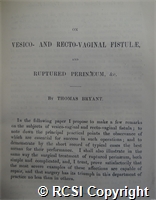 'On vesico - and recto-vaginal fistulae'