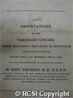 'Some observations on the varioloid disease, which has lately prevailed in Edinburgh, and on the identity of chicken pox and modified small pox, in a letter addressed to Dr. Duncan, Junior'