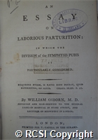 'An essay on laborious parturition; in which the division of the symphysis pubis is particularly considered'