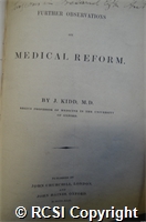 'Further observations on medical reform'