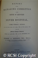 'Report of the managing committee of the house of recovery and fever hospital, in Cork Street, Dublin, for one year, from 1st April, 1844, to 31st March, 1845, with the medical report annexed, from 1st January, 1844, to 31st December, 1845'