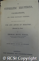 'On syphilitic eruptions, ulcerations, and other secondary symptoms; with especial reference to the use and abuse of mercury, illustrated by cases'