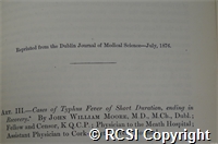 'Cases of typhus fever of short duration, ending in recovery'