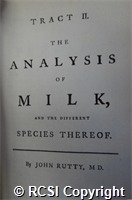 'The analysis of milk, and the different species thereof'