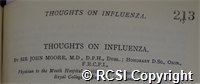 'Thoughts on influenza'