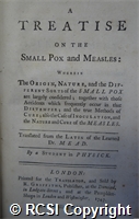 'A treatise on the small pox and measles'