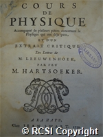 'Cours de physique accompagne de plusieurs pieces concernant la physique qui ont deja paru, et d'un extrait critique des lettres de M. Leeuwenhoek'