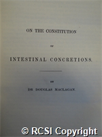 'An account of the constitution of the concretions; with notices of similar cases'