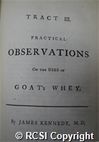 'Practical observations on the uses of goat's whey'
